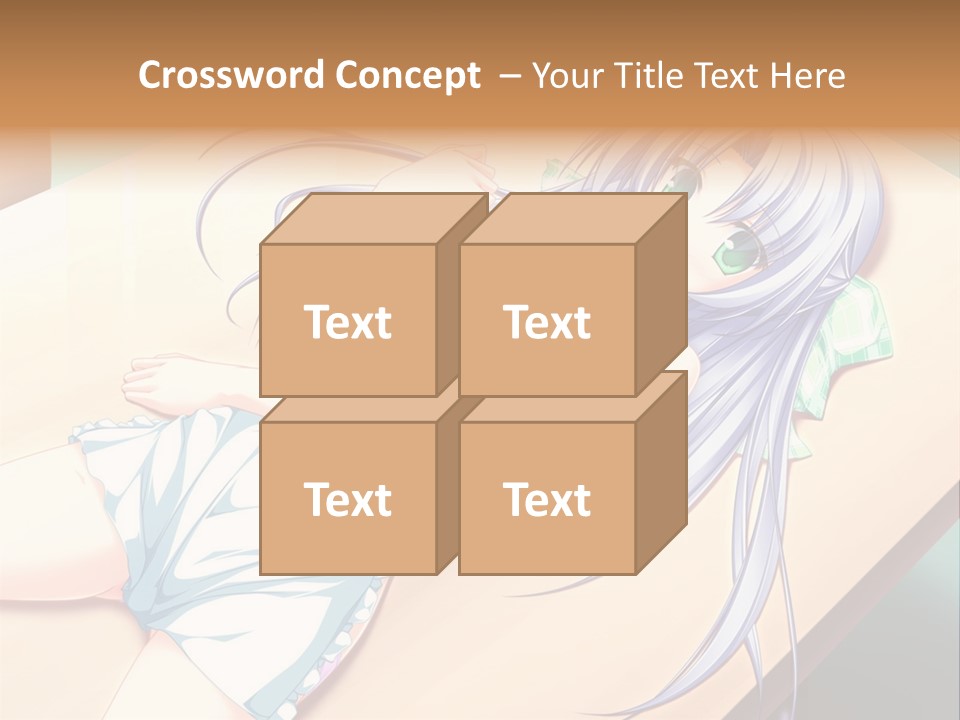 A Woman Laying On Top Of A Wooden Table PowerPoint Template