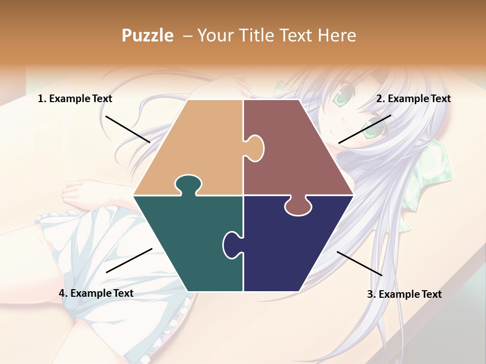 A Woman Laying On Top Of A Wooden Table PowerPoint Template