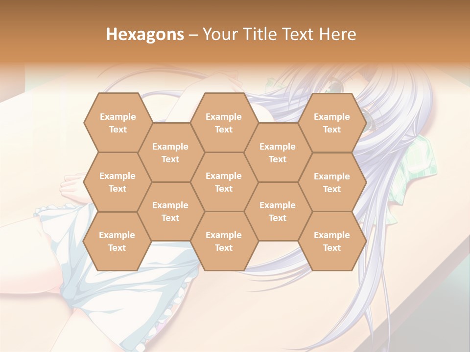 A Woman Laying On Top Of A Wooden Table PowerPoint Template