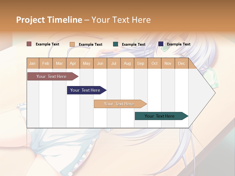 A Woman Laying On Top Of A Wooden Table PowerPoint Template