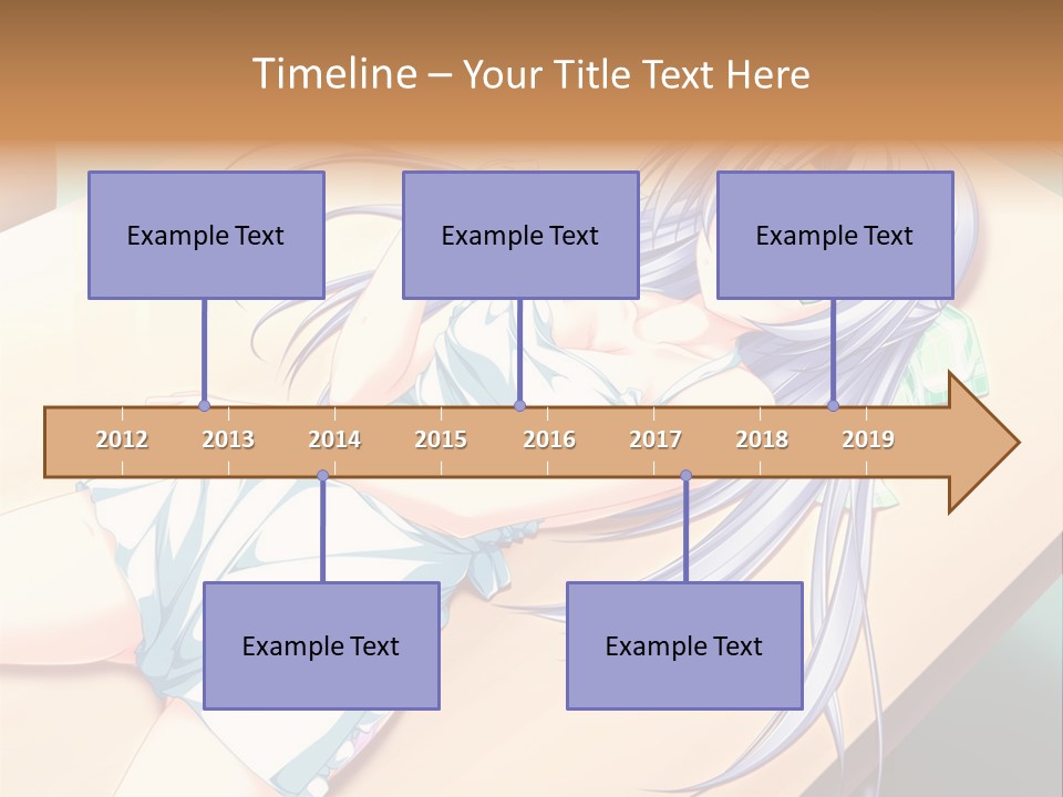 A Woman Laying On Top Of A Wooden Table PowerPoint Template