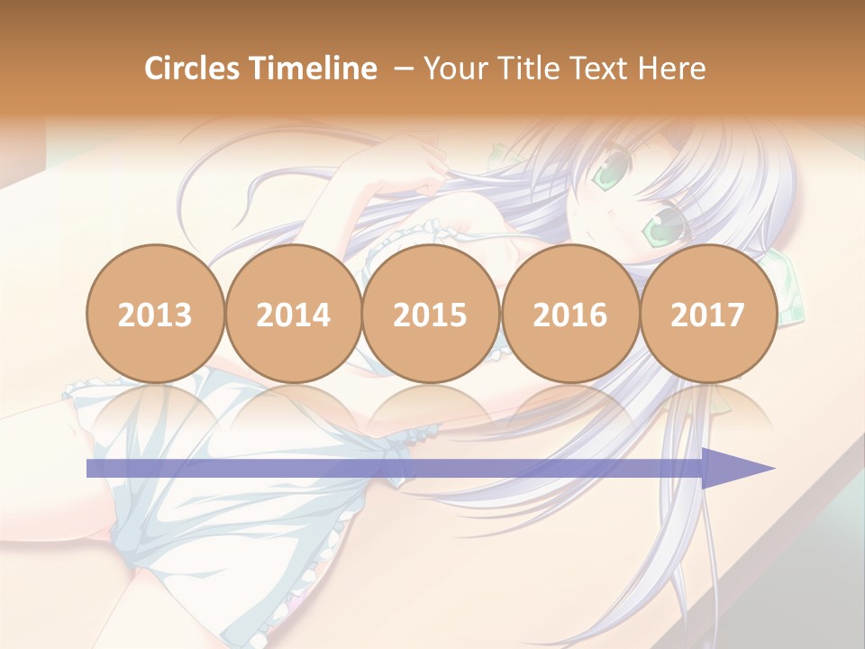 A Woman Laying On Top Of A Wooden Table PowerPoint Template