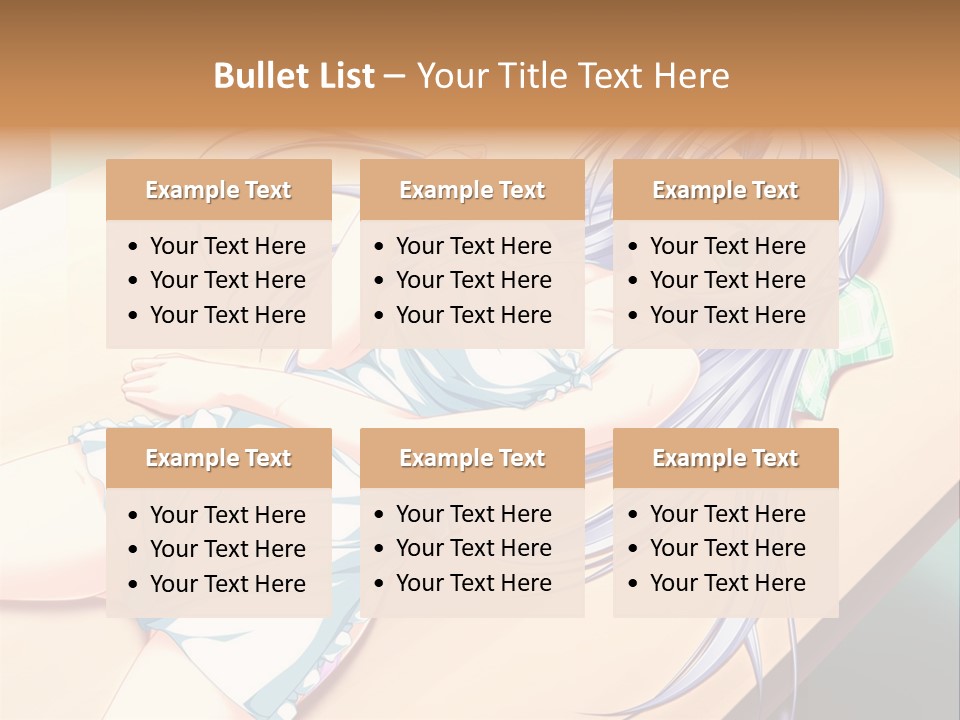 A Woman Laying On Top Of A Wooden Table PowerPoint Template