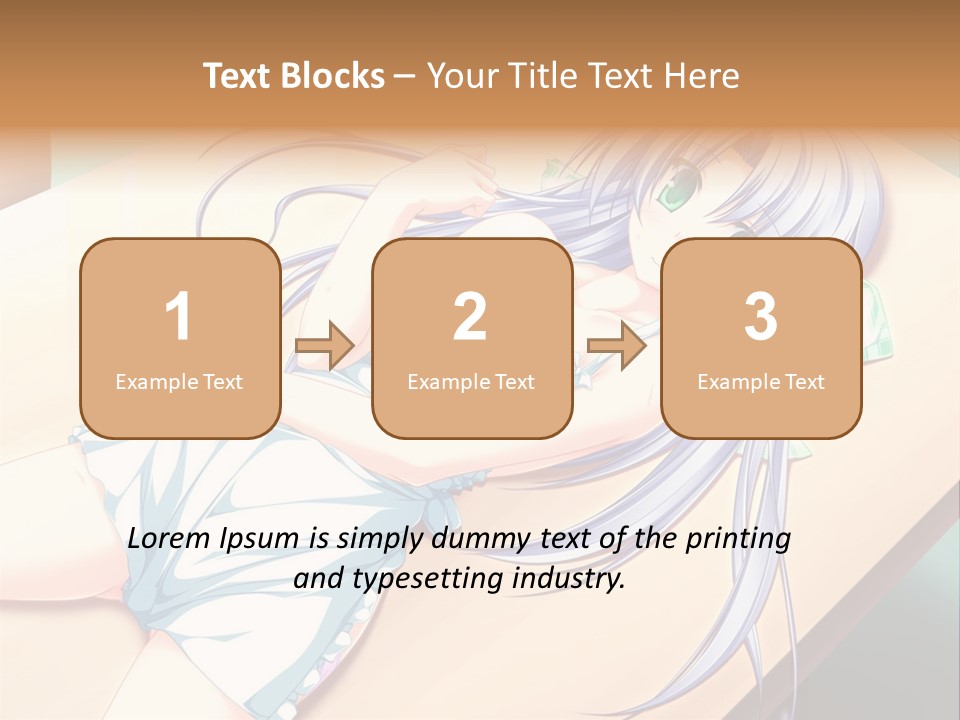 A Woman Laying On Top Of A Wooden Table PowerPoint Template