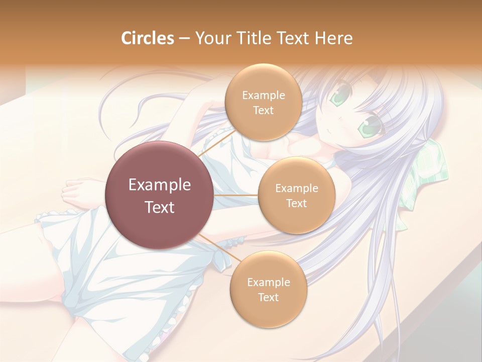 A Woman Laying On Top Of A Wooden Table PowerPoint Template