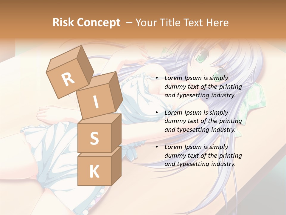 A Woman Laying On Top Of A Wooden Table PowerPoint Template