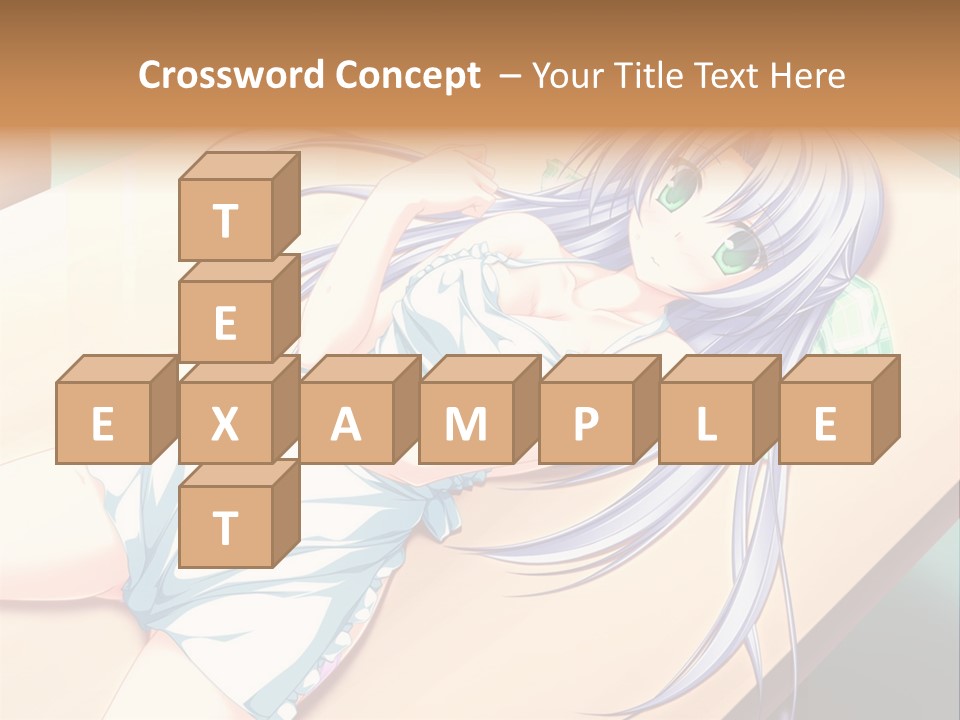 A Woman Laying On Top Of A Wooden Table PowerPoint Template