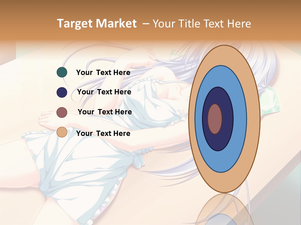 A Woman Laying On Top Of A Wooden Table PowerPoint Template