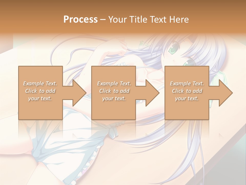 A Woman Laying On Top Of A Wooden Table PowerPoint Template