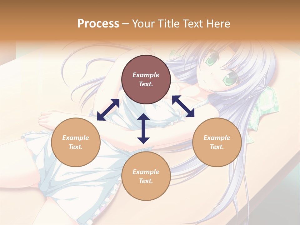 A Woman Laying On Top Of A Wooden Table PowerPoint Template