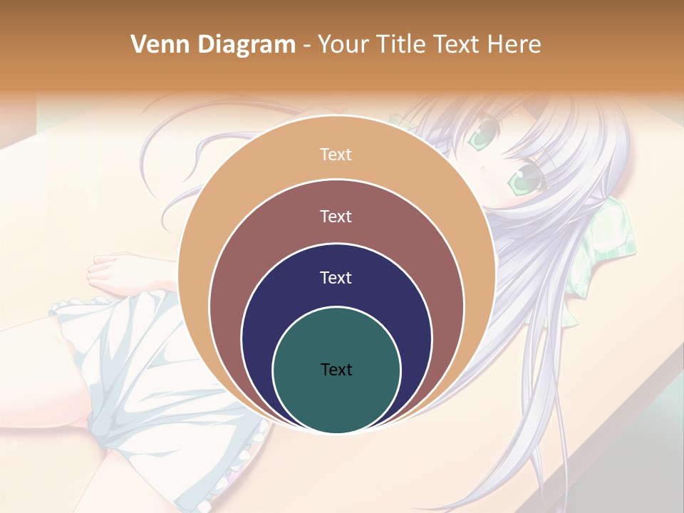 A Woman Laying On Top Of A Wooden Table PowerPoint Template