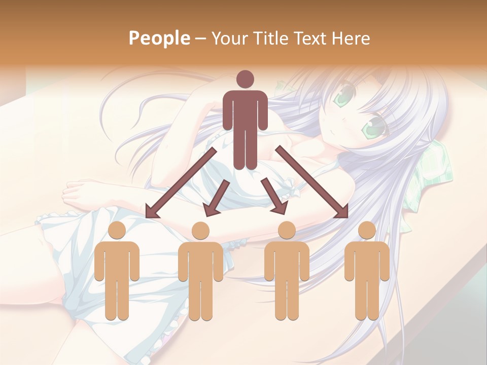 A Woman Laying On Top Of A Wooden Table PowerPoint Template