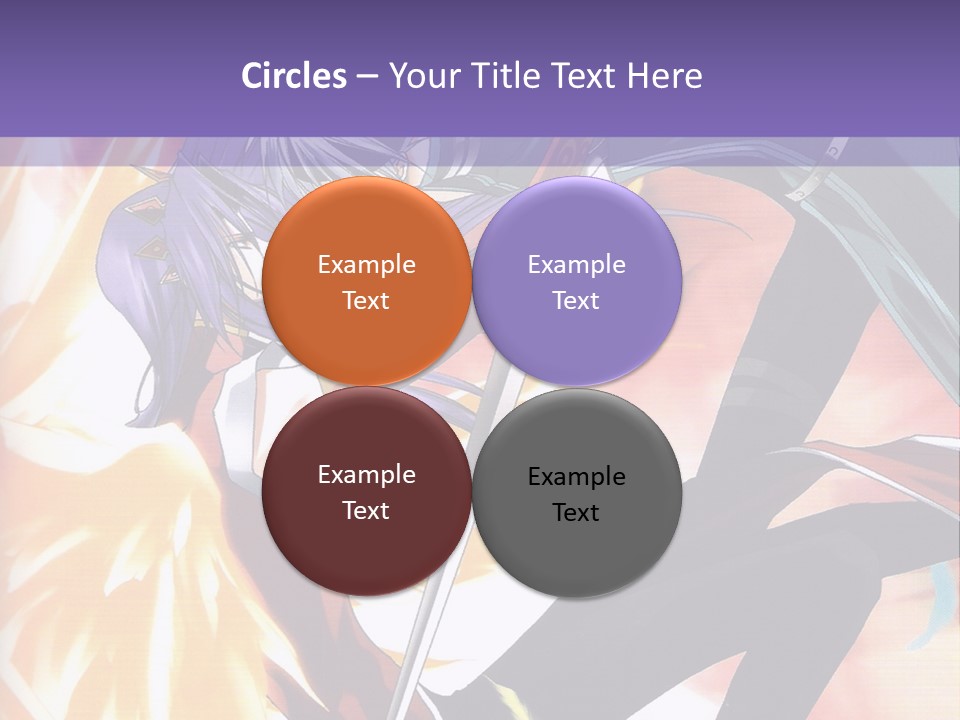 An Anime Character With A Sword In His Hand PowerPoint Template
