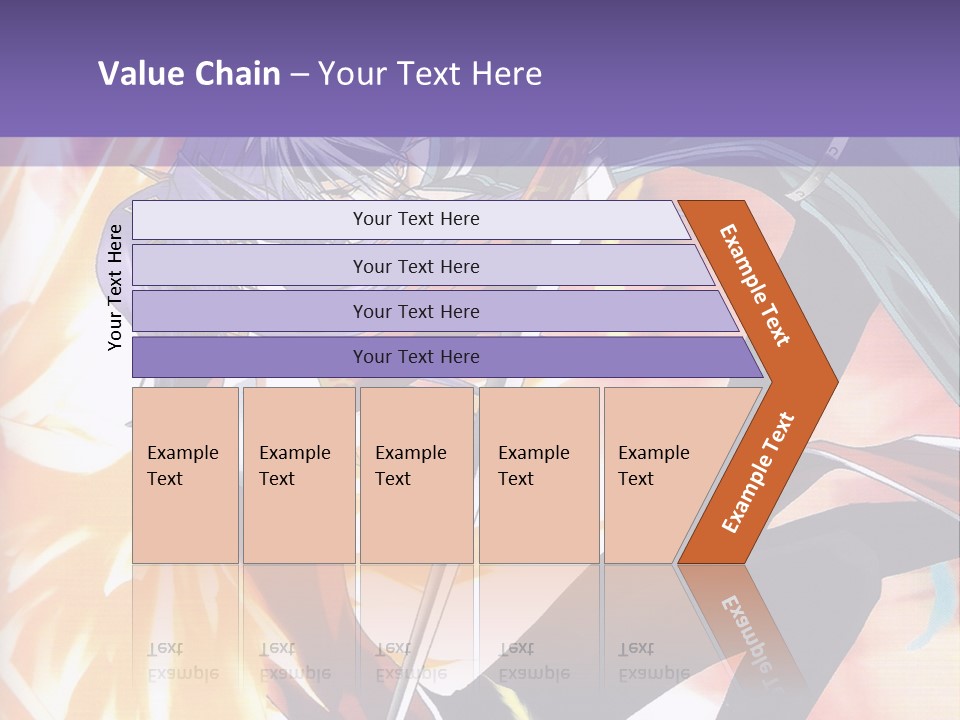 An Anime Character With A Sword In His Hand PowerPoint Template
