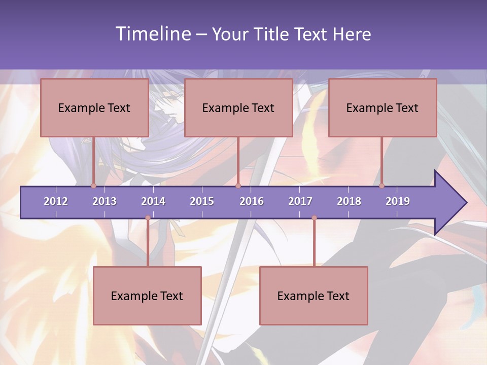 An Anime Character With A Sword In His Hand PowerPoint Template