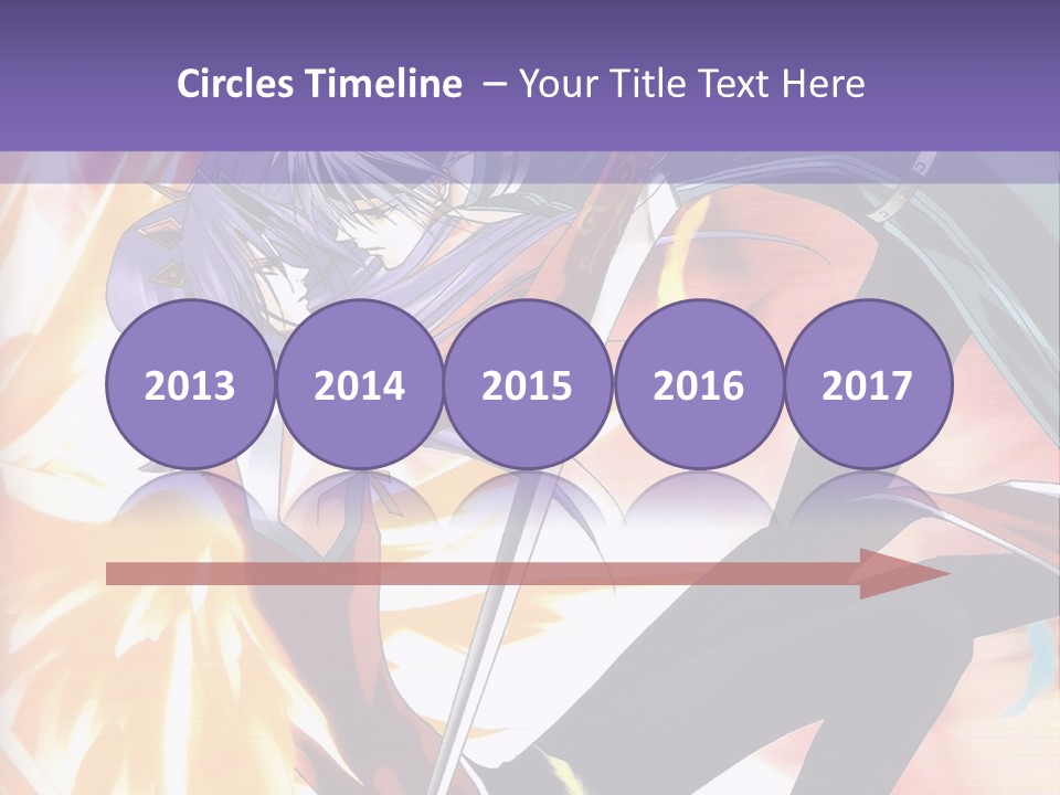 An Anime Character With A Sword In His Hand PowerPoint Template