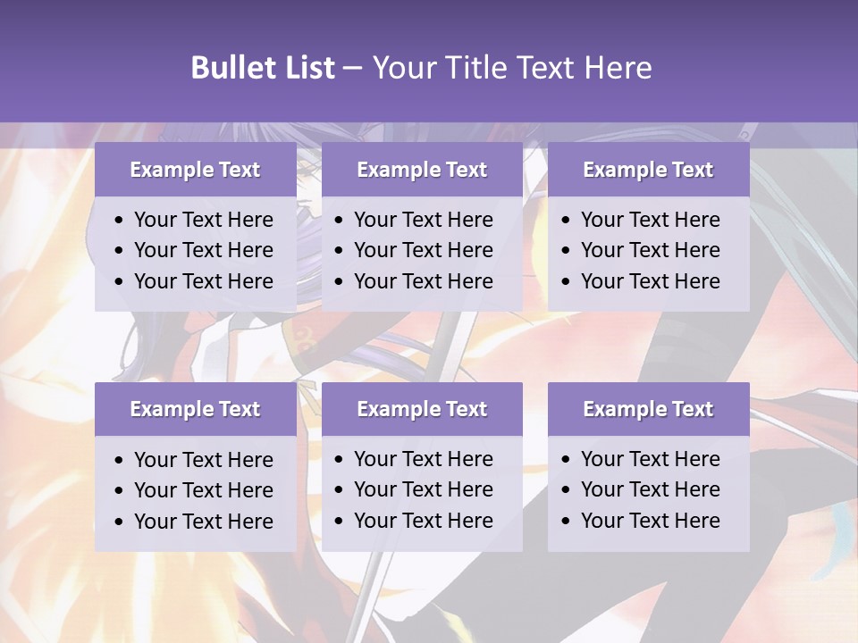 An Anime Character With A Sword In His Hand PowerPoint Template