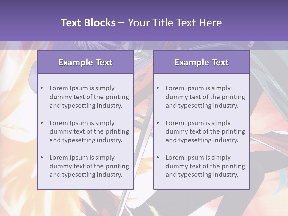 An Anime Character With A Sword In His Hand PowerPoint Template