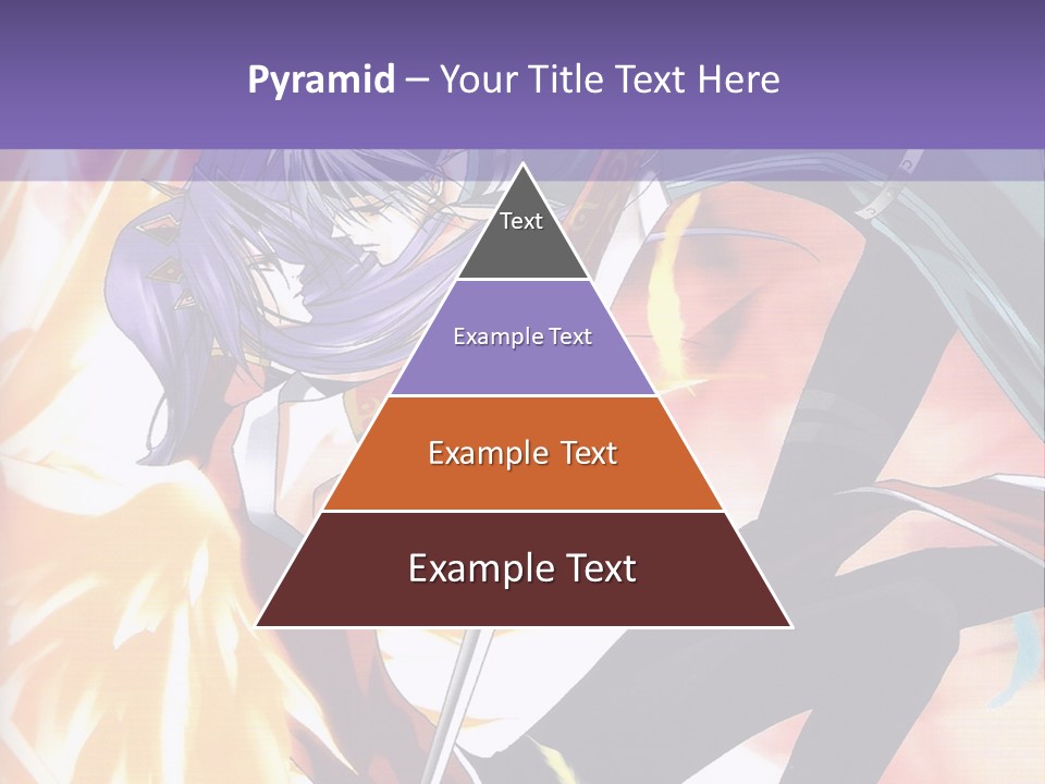 An Anime Character With A Sword In His Hand PowerPoint Template