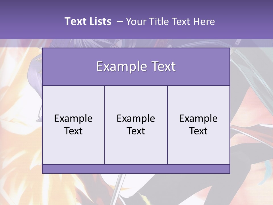 An Anime Character With A Sword In His Hand PowerPoint Template
