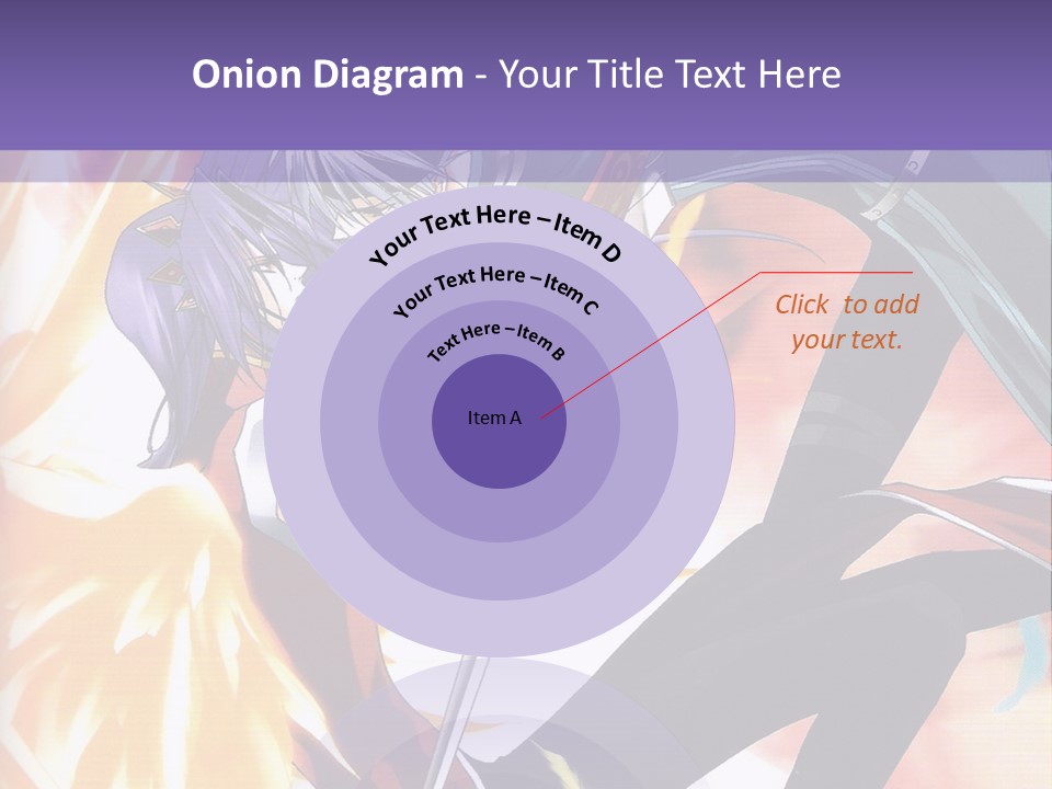 An Anime Character With A Sword In His Hand PowerPoint Template