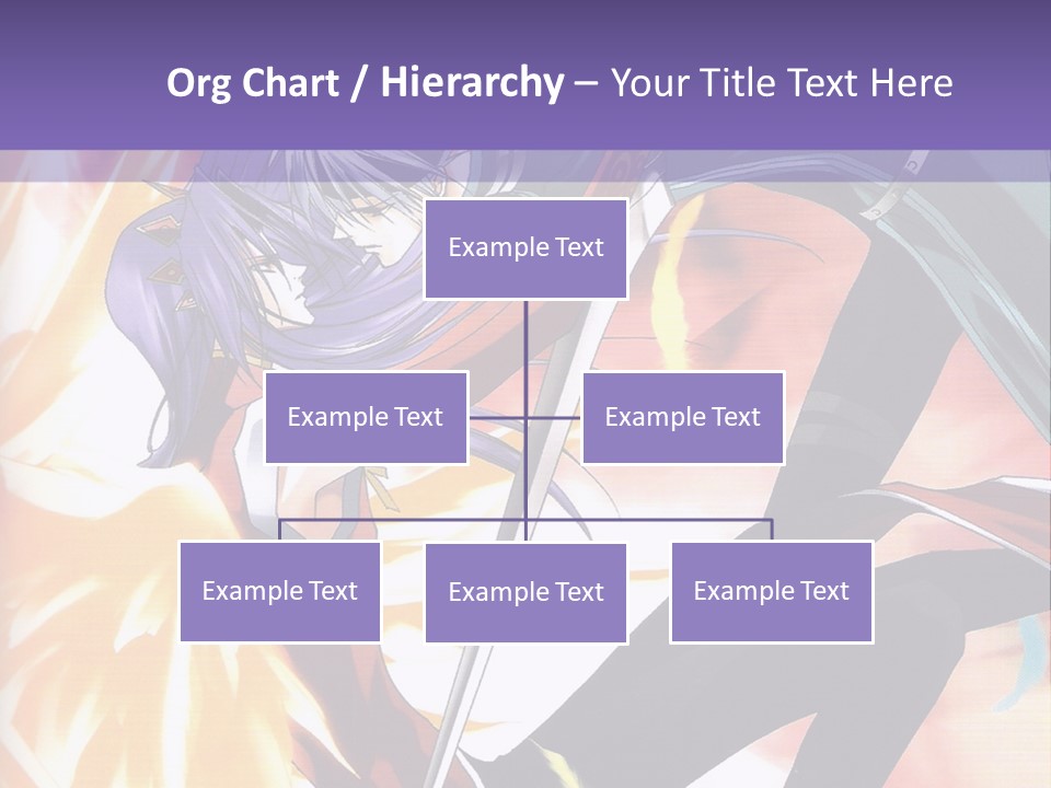 An Anime Character With A Sword In His Hand PowerPoint Template