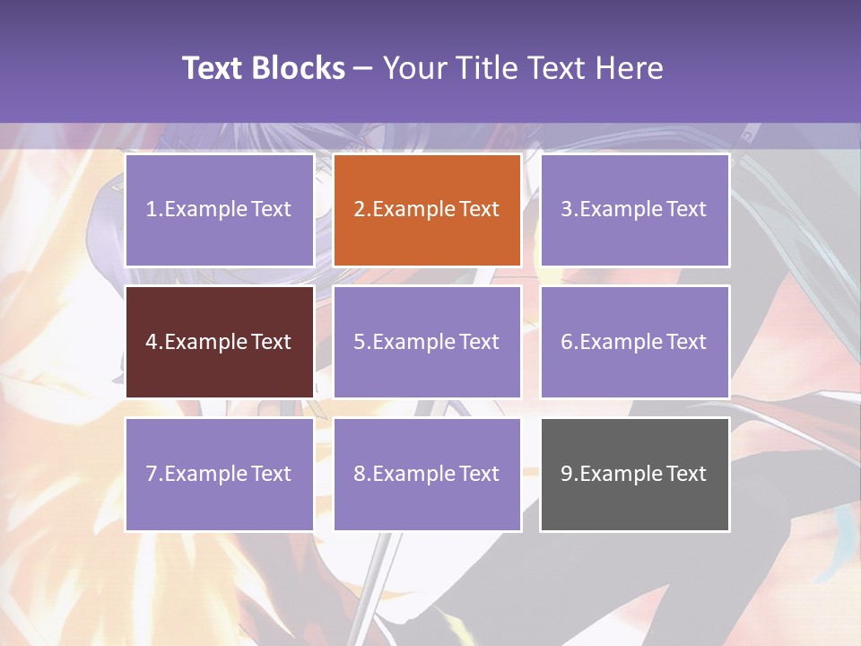 An Anime Character With A Sword In His Hand PowerPoint Template