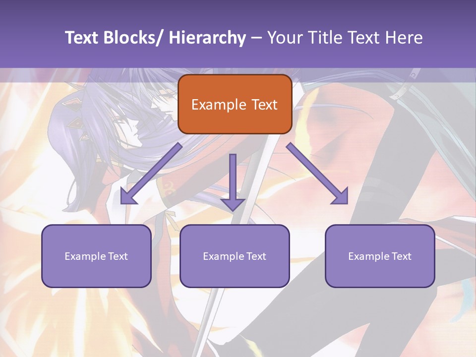 An Anime Character With A Sword In His Hand PowerPoint Template