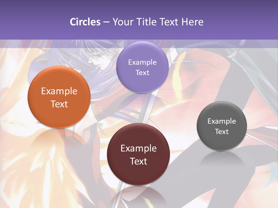 An Anime Character With A Sword In His Hand PowerPoint Template