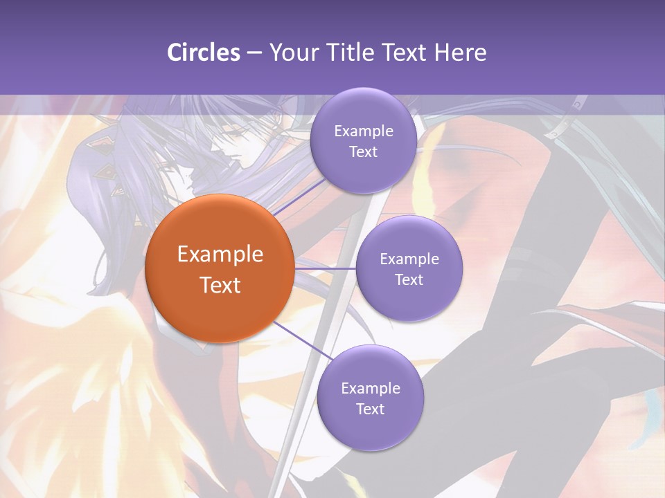 An Anime Character With A Sword In His Hand PowerPoint Template