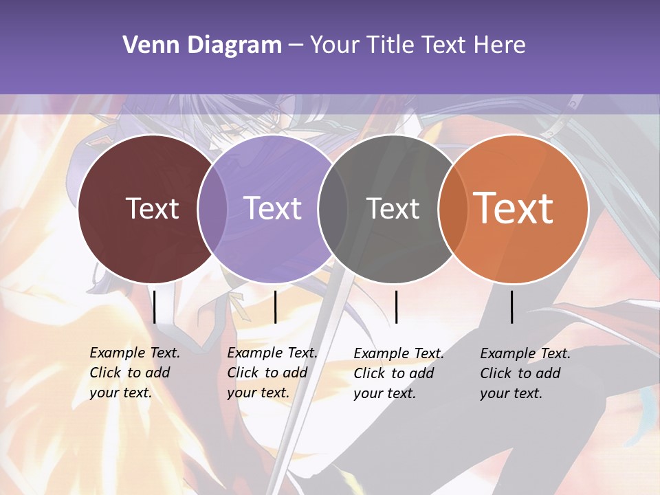 An Anime Character With A Sword In His Hand PowerPoint Template
