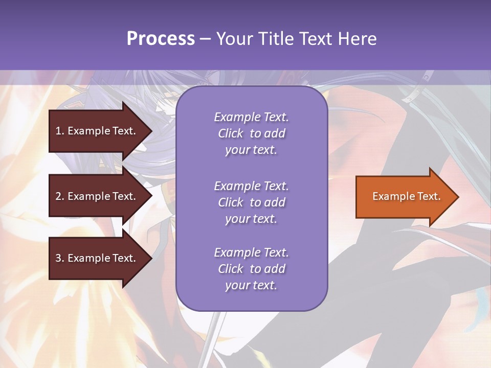An Anime Character With A Sword In His Hand PowerPoint Template