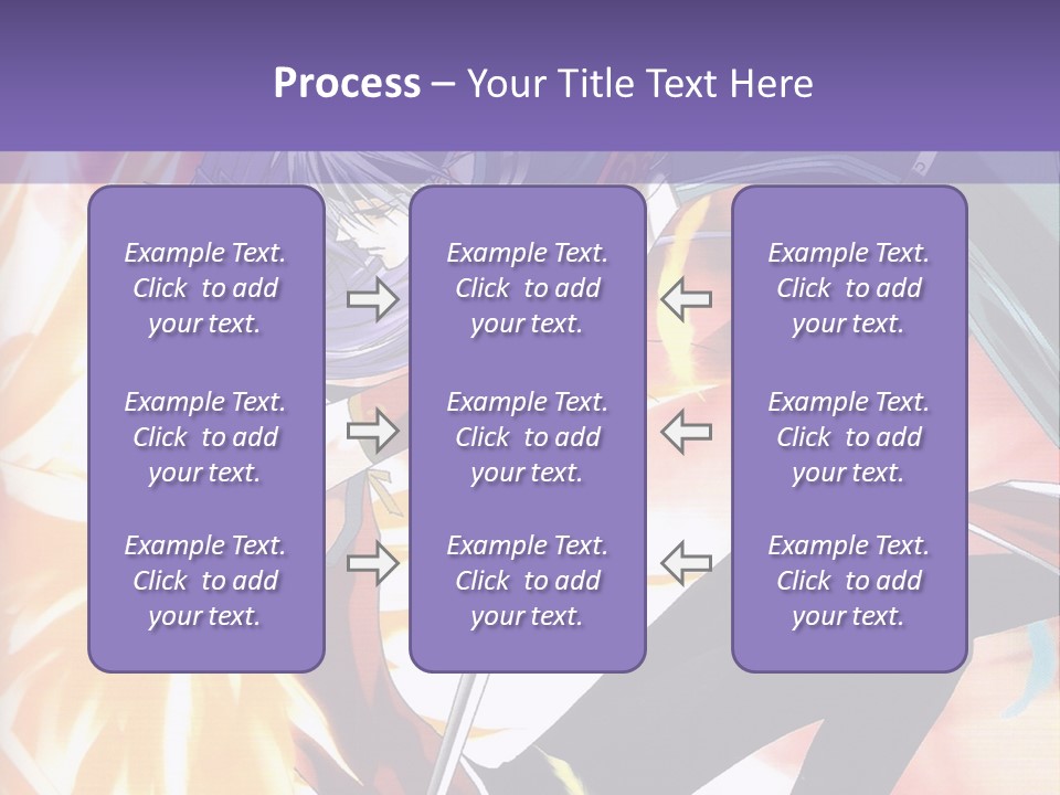 An Anime Character With A Sword In His Hand PowerPoint Template