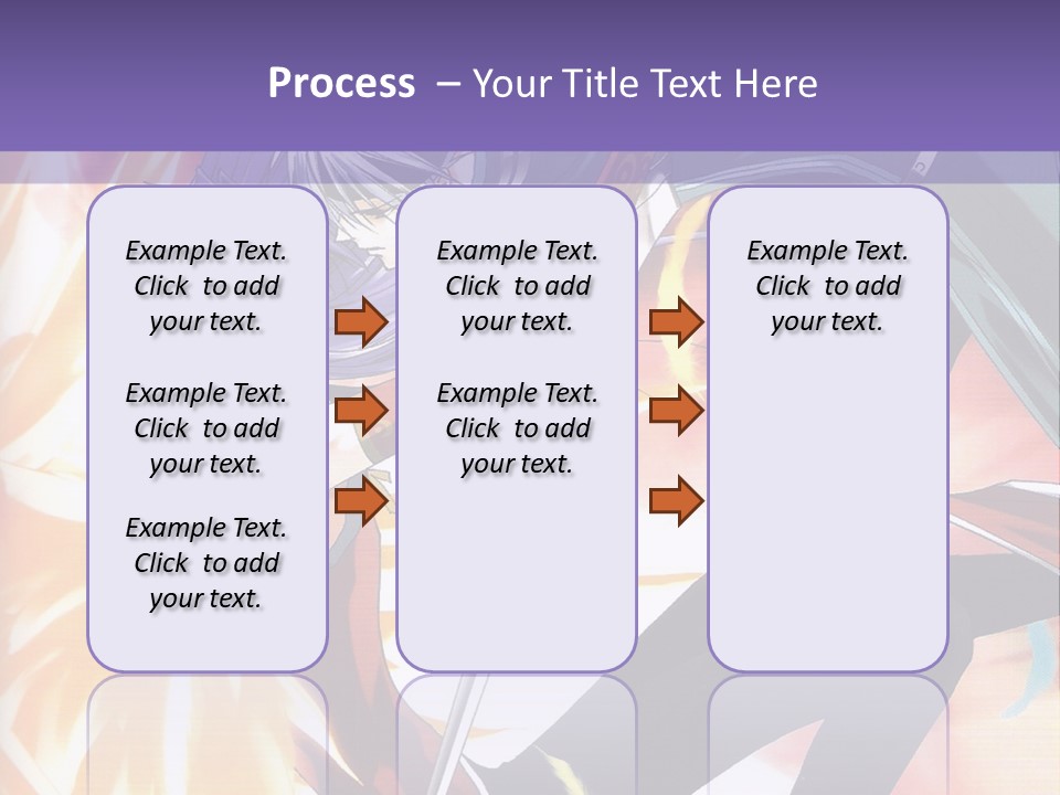 An Anime Character With A Sword In His Hand PowerPoint Template