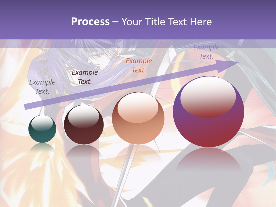 An Anime Character With A Sword In His Hand PowerPoint Template