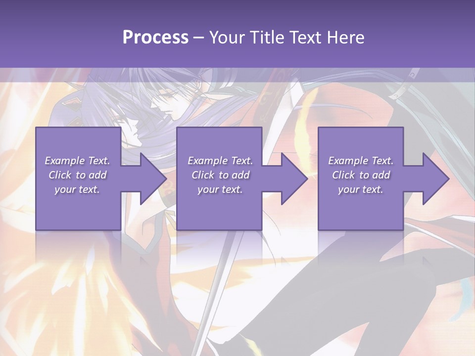 An Anime Character With A Sword In His Hand PowerPoint Template