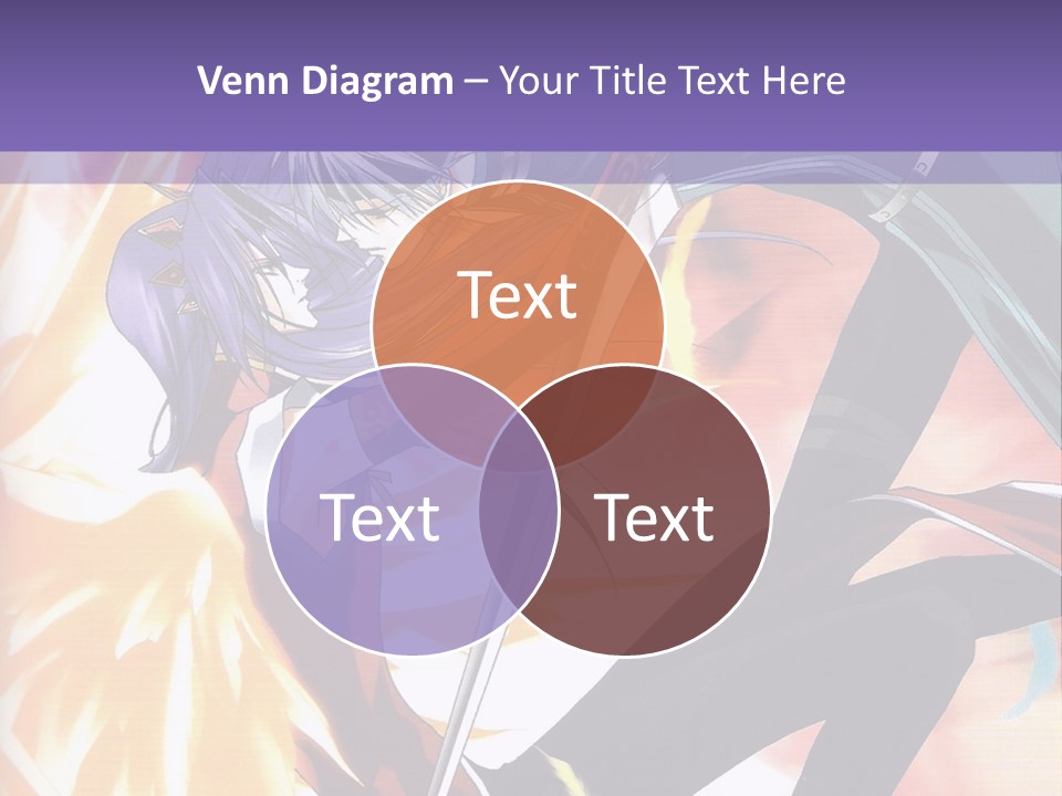 An Anime Character With A Sword In His Hand PowerPoint Template