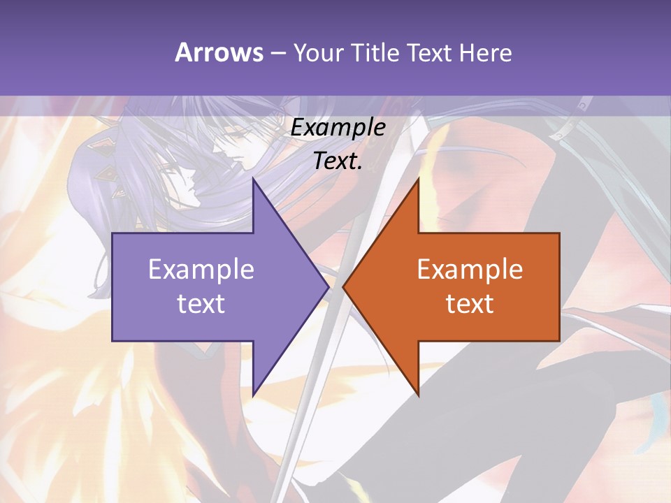 An Anime Character With A Sword In His Hand PowerPoint Template