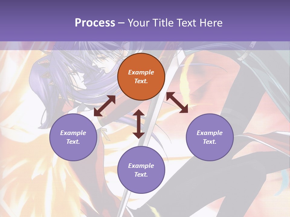 An Anime Character With A Sword In His Hand PowerPoint Template