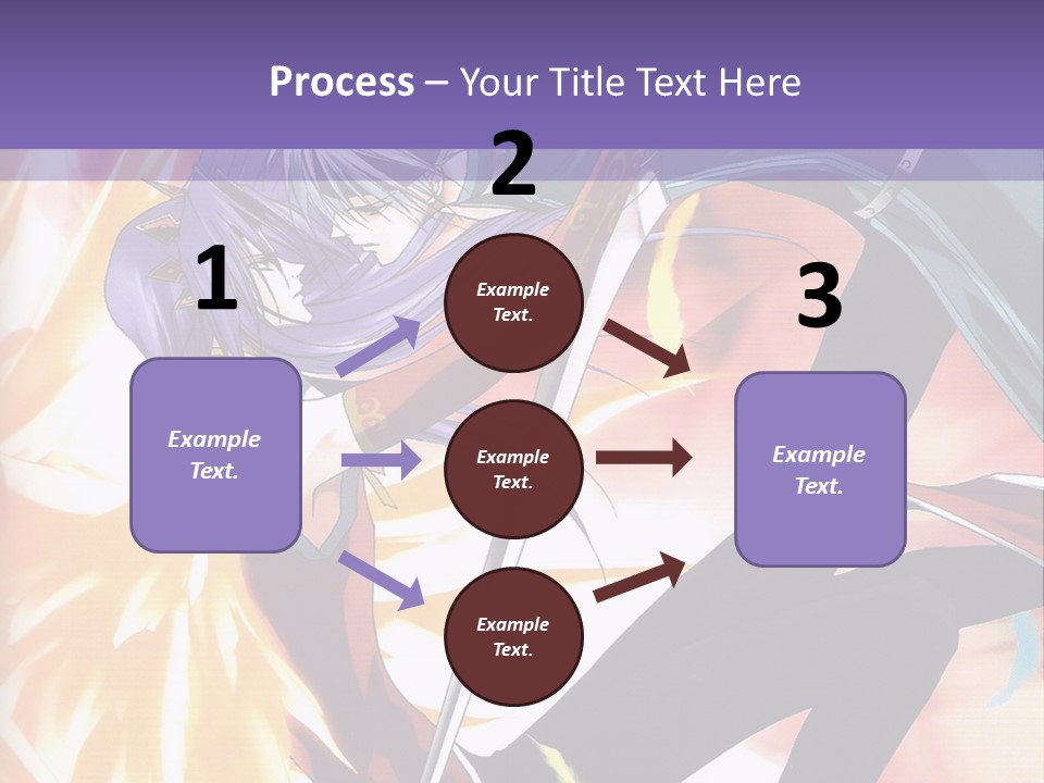 An Anime Character With A Sword In His Hand PowerPoint Template