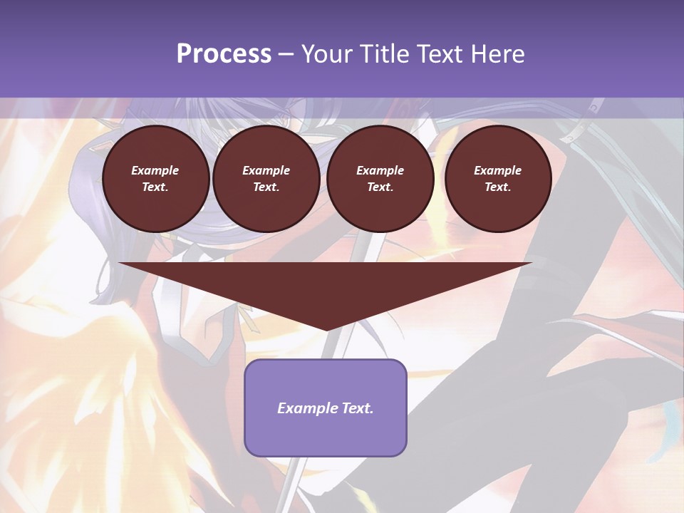An Anime Character With A Sword In His Hand PowerPoint Template