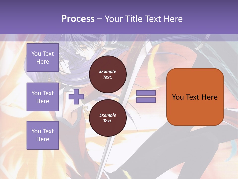 An Anime Character With A Sword In His Hand PowerPoint Template