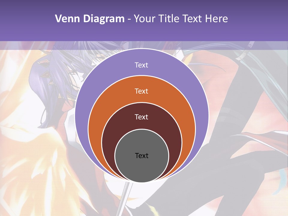 An Anime Character With A Sword In His Hand PowerPoint Template