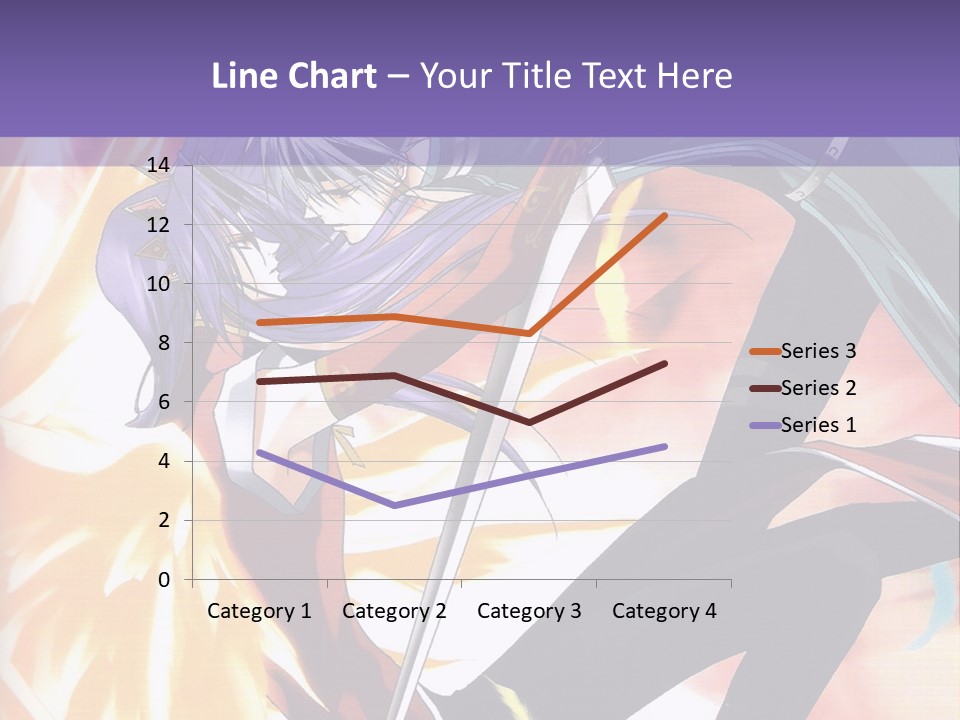 An Anime Character With A Sword In His Hand PowerPoint Template