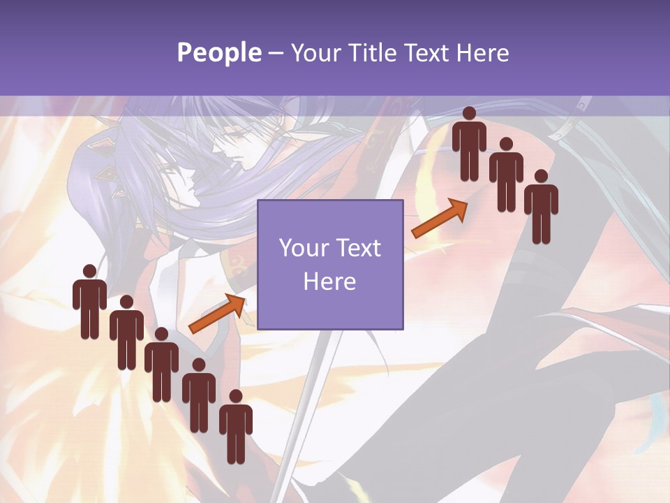 An Anime Character With A Sword In His Hand PowerPoint Template