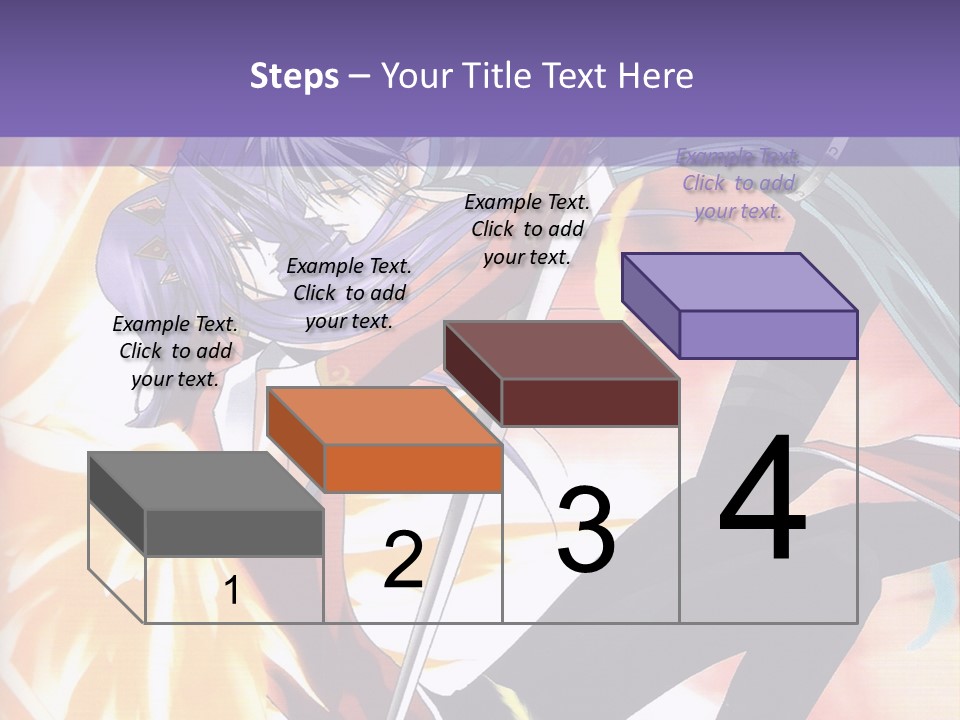 An Anime Character With A Sword In His Hand PowerPoint Template