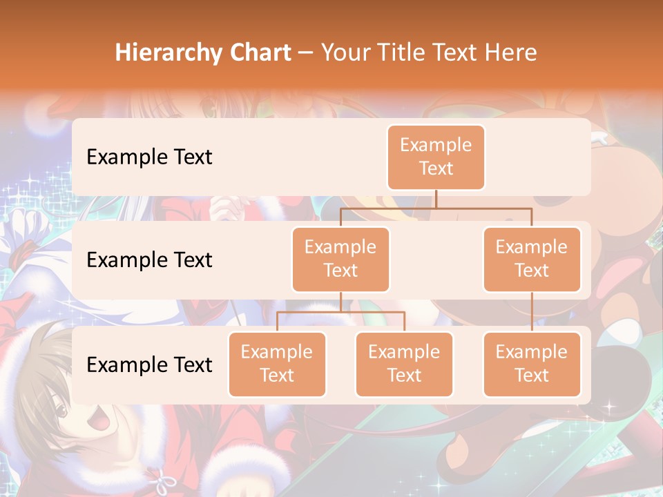 A Group Of Anime Characters On A Blue Background PowerPoint Template