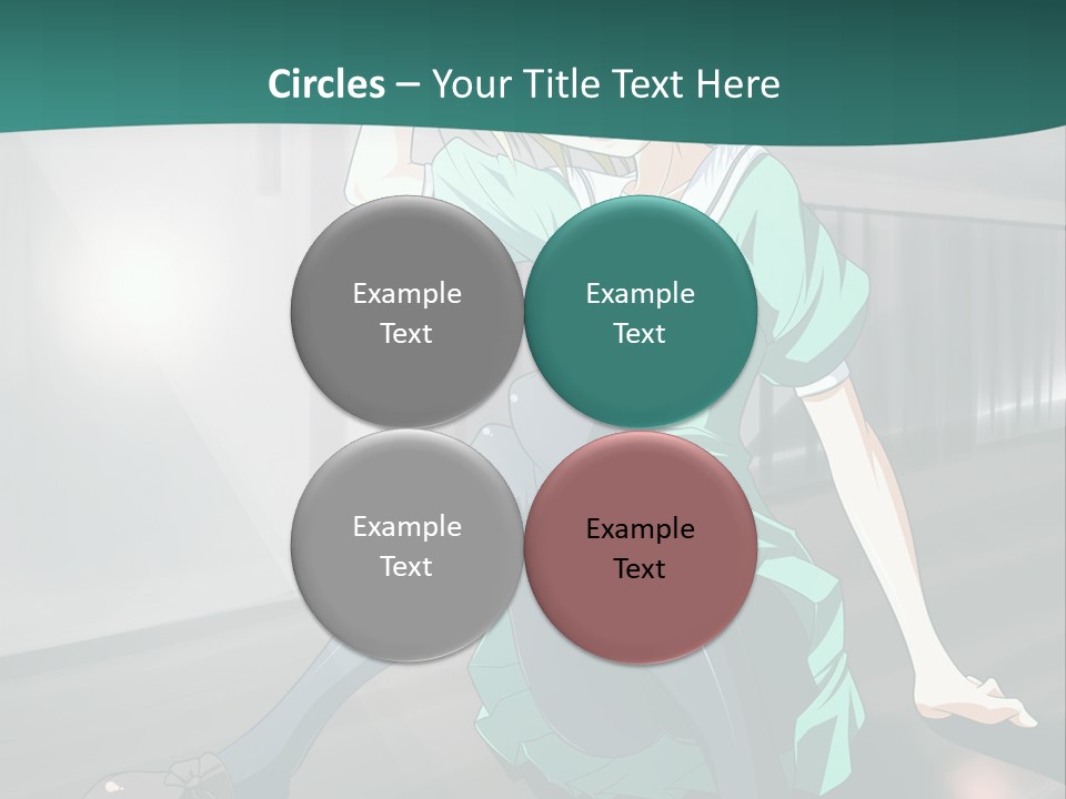 A Woman Sitting On The Ground In A Train Station PowerPoint Template