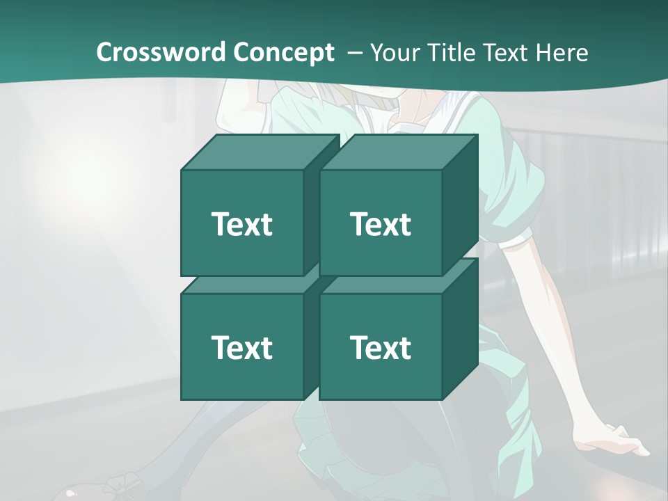 A Woman Sitting On The Ground In A Train Station PowerPoint Template