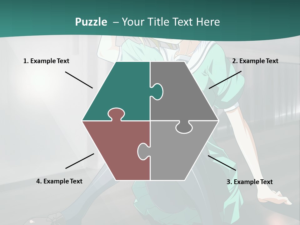 A Woman Sitting On The Ground In A Train Station PowerPoint Template